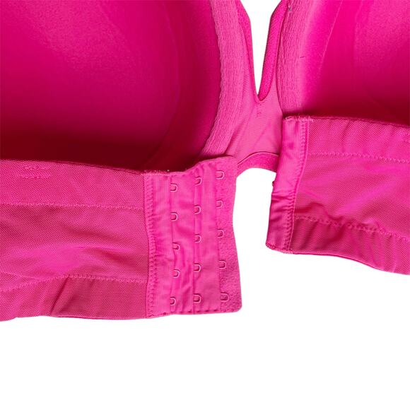 Cacique Lightly Lined Multi-way Strapless Bra Size 40DDD Floral Print Pink Lace - Picture 7 of 16